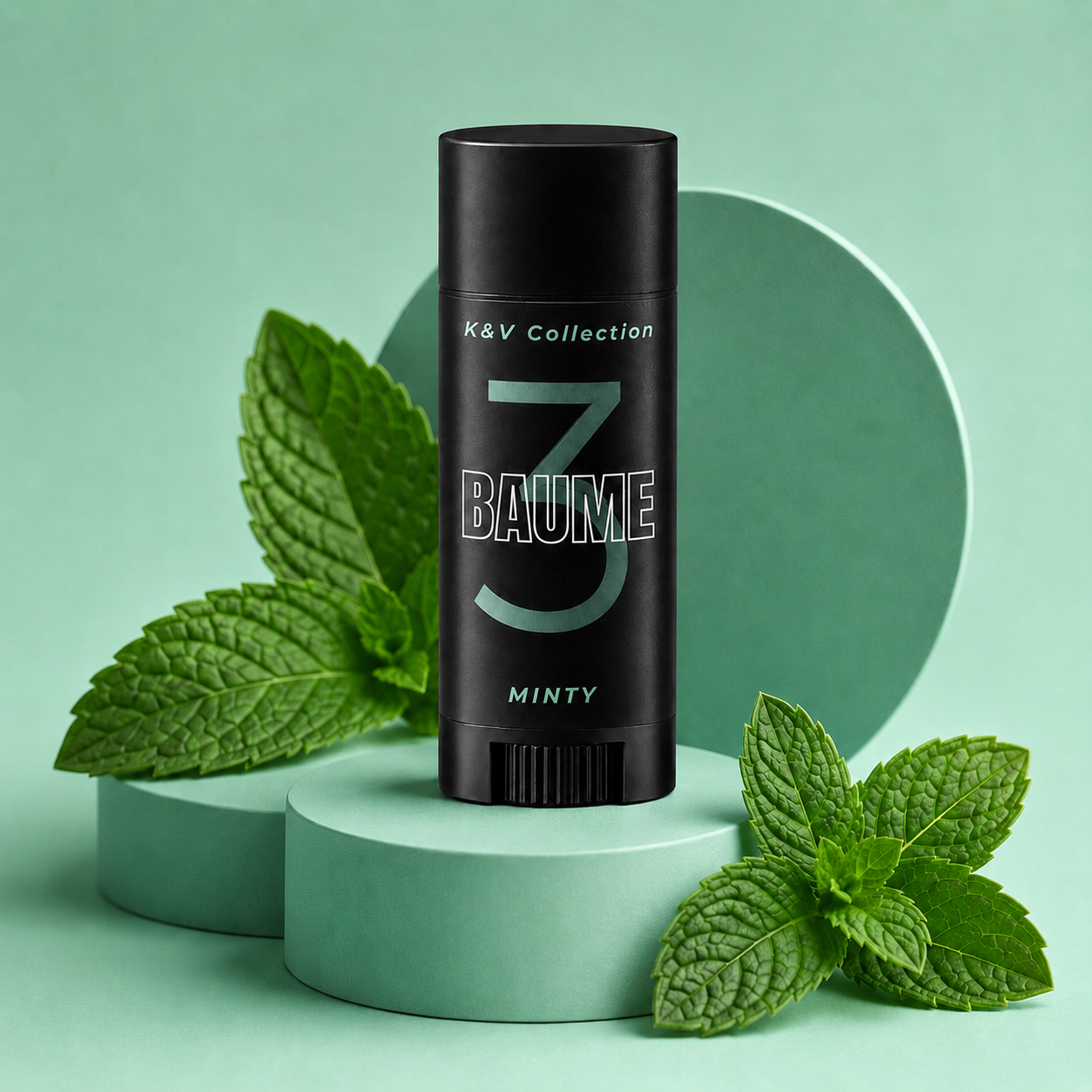 BAUME 3 Minty Natural Lip Balm