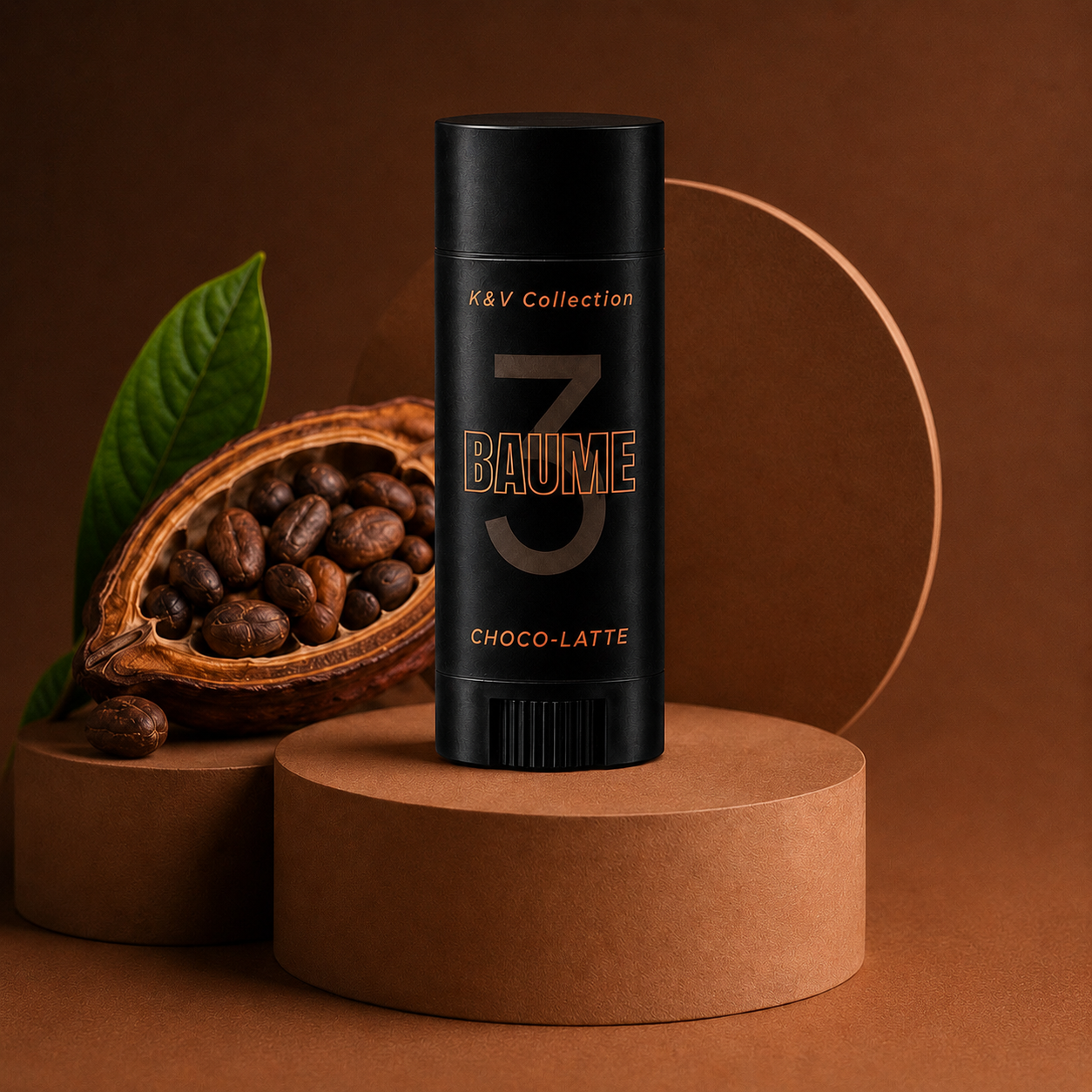 BAUME 3 Choco-Latte Natural Lip Balm