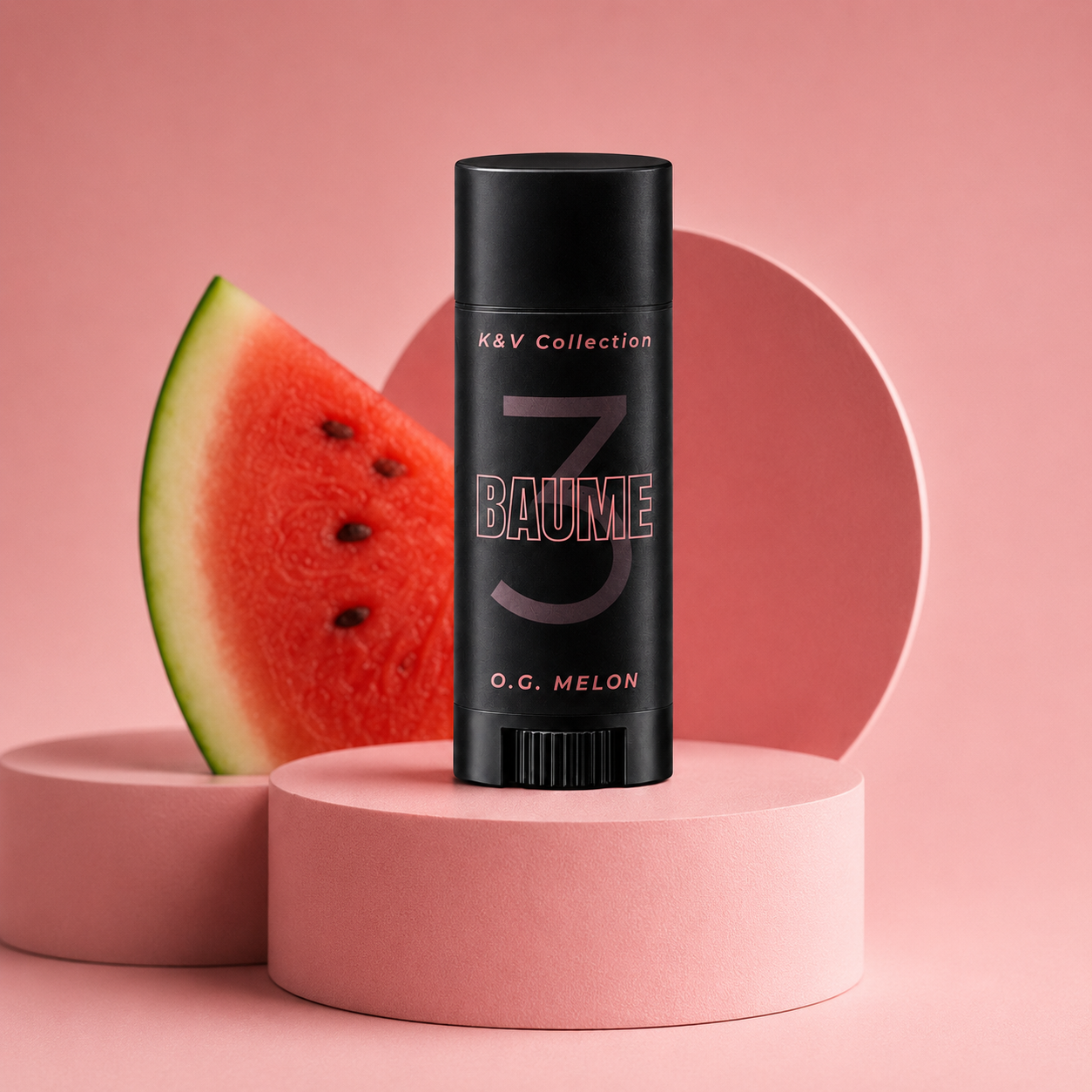 BAUME 3 Melon natural lip balm tube