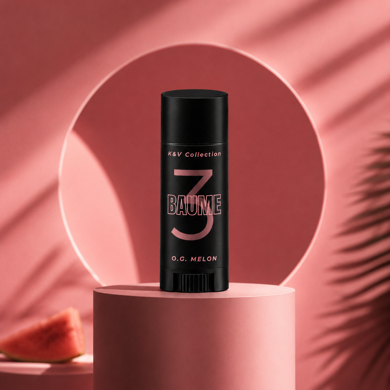 BAUME 3 Melon natural lip balm tube