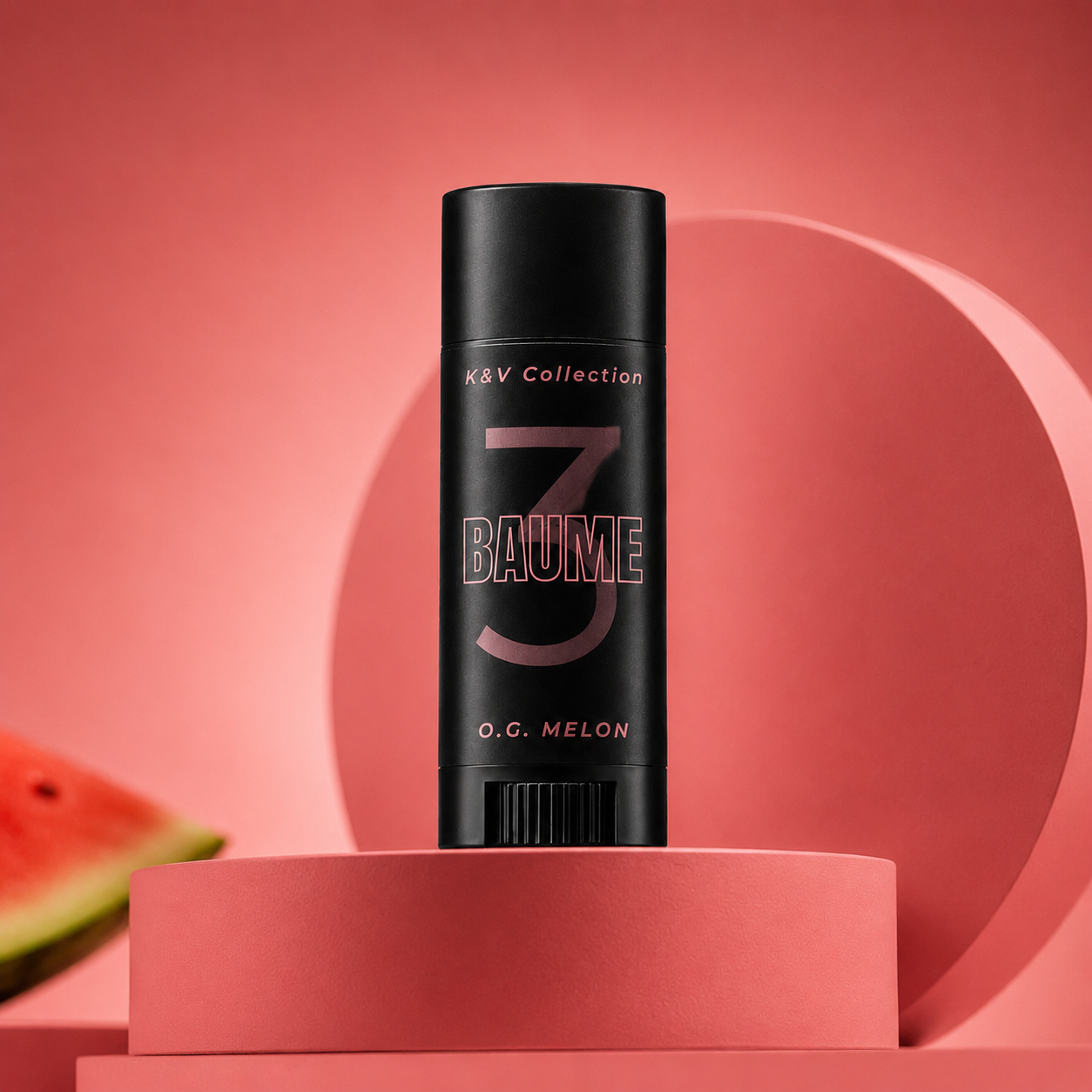 BAUME 3 Melon natural lip balm tube